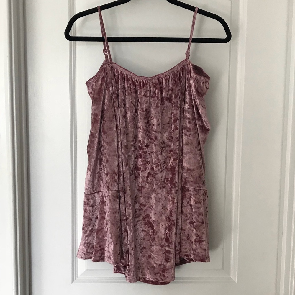 Blush Velvet Top